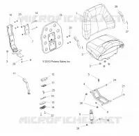 BODY, PASSENGER SEAT BOTTOM AND SEAT BACK