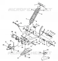 SWING ARM   SHOCK 4X4 250 W938127 (4924042404022A)