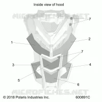 HOOD FOAM/FIBER