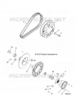 DRIVE TRAIN, SECONDARY CLUTCH