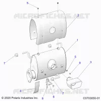ENGINE, EXHAUST SYSTEM, SILENCER