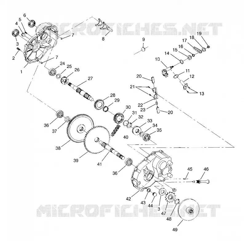GEARCASE SCRAMBLER W957840 (4927252725C009)