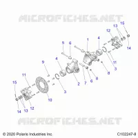 REAR SUSPENSION HUBS, CARRIER AND BRAKE DISC