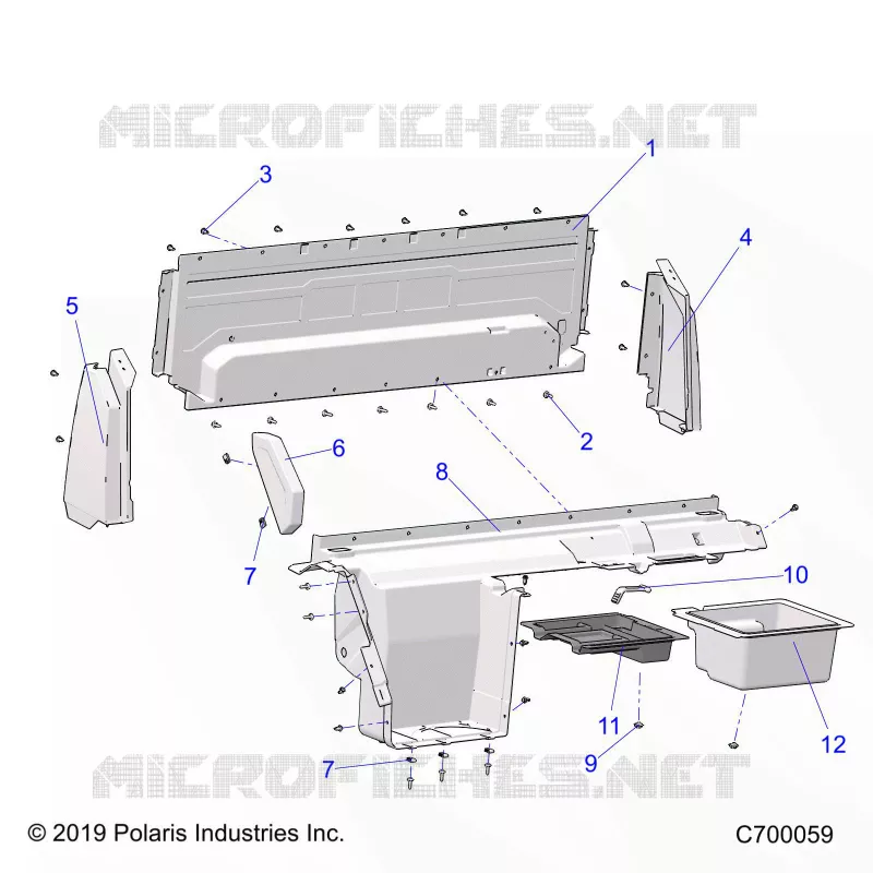 REAR BODYWORK CLOSEOFF, AND FENDERS