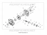DRIVE TRAIN, REAR GEARCASE INTERNALS (BUILT 12/01/08 AND BEFORE)
