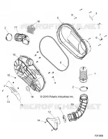 DRIVE TRAIN, CLUTCH COVER AND DUCTING