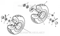 MIDDLE WHEEL ASSEMBLY 6X6 350L W938739 (4924062406027A)