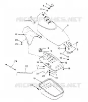 FRONT STORAGE COMPARTMENT SL 650 STD B954358 (4932923292A008)