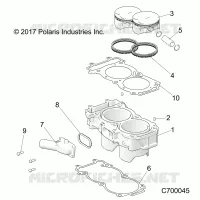 CYLINDER AND PISTON