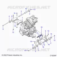 ENGINE, MOUNTING & LONG BLOCK