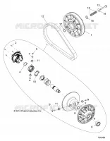 DRIVE TRAIN, SECONDARY CLUTCH