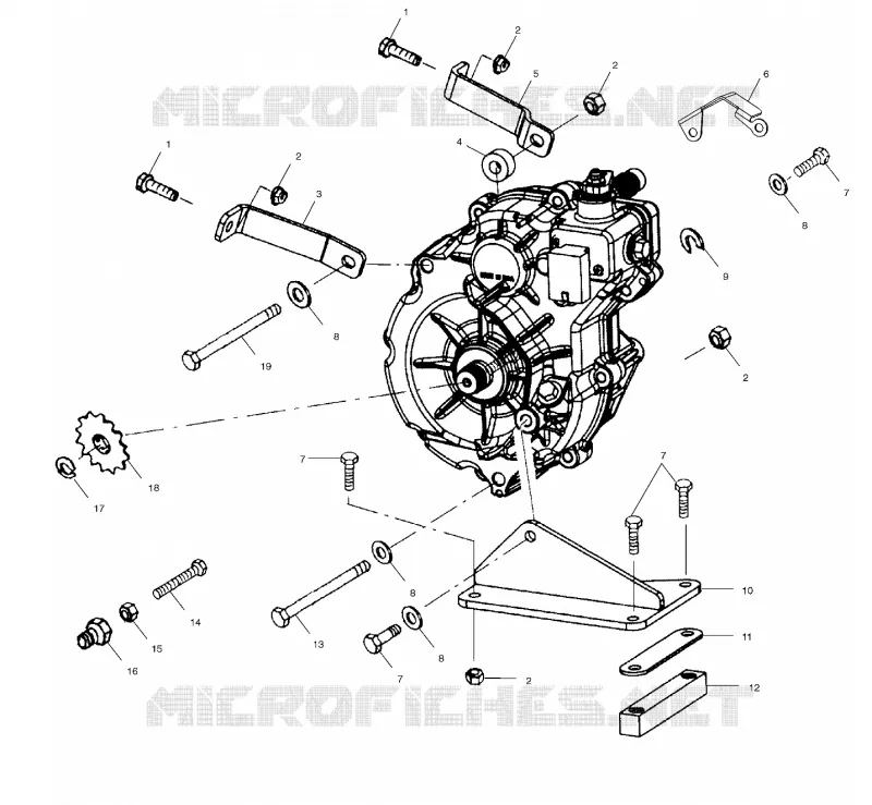 GEARCASE MOUNTING