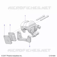 BRAKES, FRONT BRAKE CALIPER