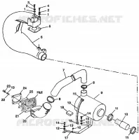 EXHAUST SYSTEM SL 780 B974088 AND INTL. SL 780 I974088 (4940924092B006)