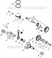 PISTON   CRANKSHAFT XPLORER 400L W97CC38C (4939753975C012)