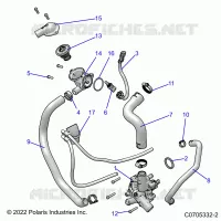 ENGINE, WATERPUMP AND BYPASS