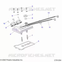 ENGINE, THROTTLE BODY AND VALVE COVER