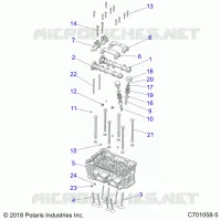 ENGINE, CYLINDER HEAD AND VALVES