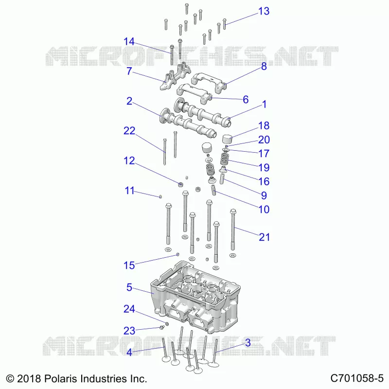 ENGINE, CYLINDER HEAD AND VALVES