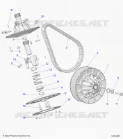DRIVE TRAIN, SECONDARY CLUTCH