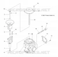 ENGINE, CARBURETOR UPPER