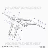SUSPENSION, FRONT TORQUE ARM