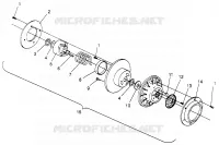 DRIVEN CLUTCH 600 XCR SP 0965677 AND EUROPEAN 600 XCR SP E965677 (4932063206C002)