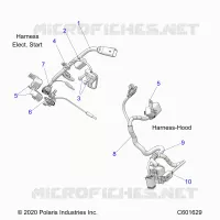 ELECTRICAL, WIRE HARNESS, HOOD, ELEC. START