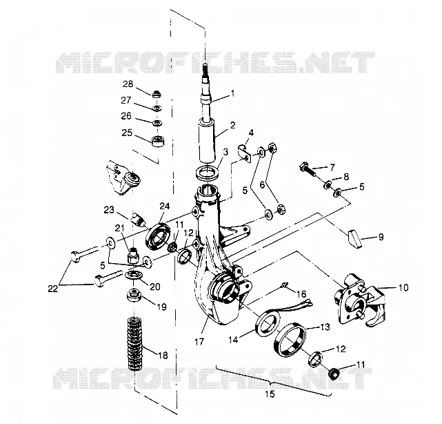 FRONT STRUT   ASSEMBLY SPORTSMAN 4X4 W948040 (4926842684B004)