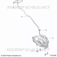 DRIVE TRAIN, GEARCASE MOUNTING, FRONT