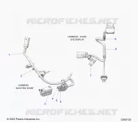 ELECTRICAL, WIRE HARNESS, HOOD, ELEC. START