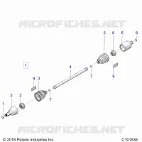DRIVE TRAIN, DRIVE SHAFT, FRONT