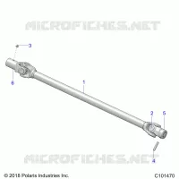 DRIVE TRAIN, PROP SHAFT, FRONT