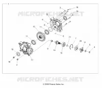DRIVE TRAIN, REAR GEARCASE INTERNALS