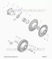 DRIVE TRAIN, CLUTCH, SECONDARY