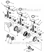 PISTON   CRANKSHAFT 600 XCR 0941667 (4927092709036A)