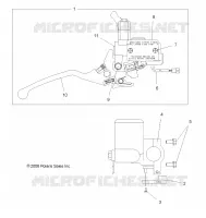 FRONT BRAKE BRAKE AND MASTER CYLINDER
