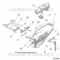 FRONT BUMPER, W/WINCH
