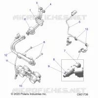 FUEL SYSTEM, RAIL, LINES AND THROTTLE BODY