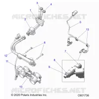 FUEL SYSTEM, RAIL, LINES AND THROTTLE BODY