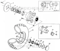 FRONT WHEEL MAGNUM 4X4 W968144 AND SWEDISH MAGNUM 4X4 S968144 (4936053605B005)