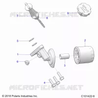 OIL FILTER AND DIPSTICK