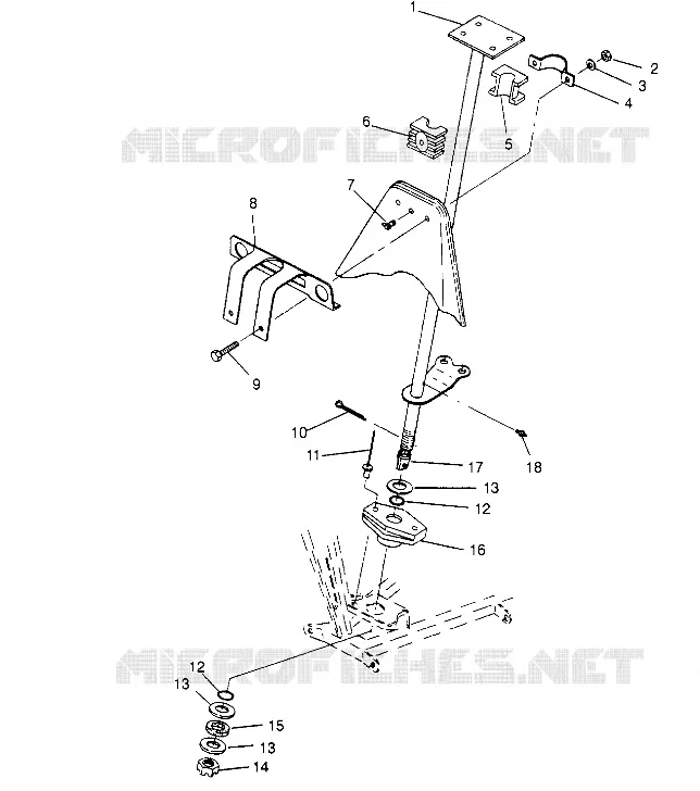 STEERING POST   ASSEMBLY TRAIL BLAZER W957221 (4930363036B006)