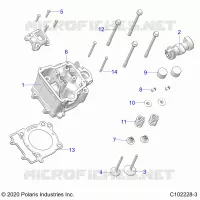ENGINE, CYLINDER HEAD, CAM AND VALVES