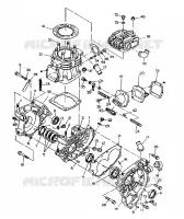 CRANKCASE AND CYLINDER  350 2X4-UPDATE (4919821982035A)