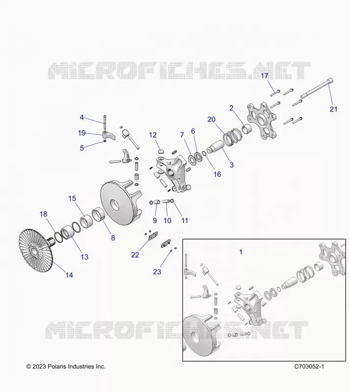 DRIVE TRAIN, PRIMARY CLUTCH