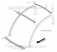 ROOF SUPPORTS, 2 PASSENGER