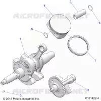 ENGINE, CRANKSHAFT, PISTON AND BALANCE SHAFT