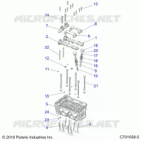 ENGINE, CYLINDER HEAD AND VALVES