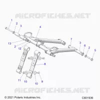 SUSPENSION, FRONT TORQUE ARM